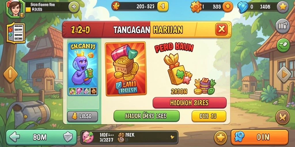 Sistem reward yang memberikan kepuasan bagi pemain.