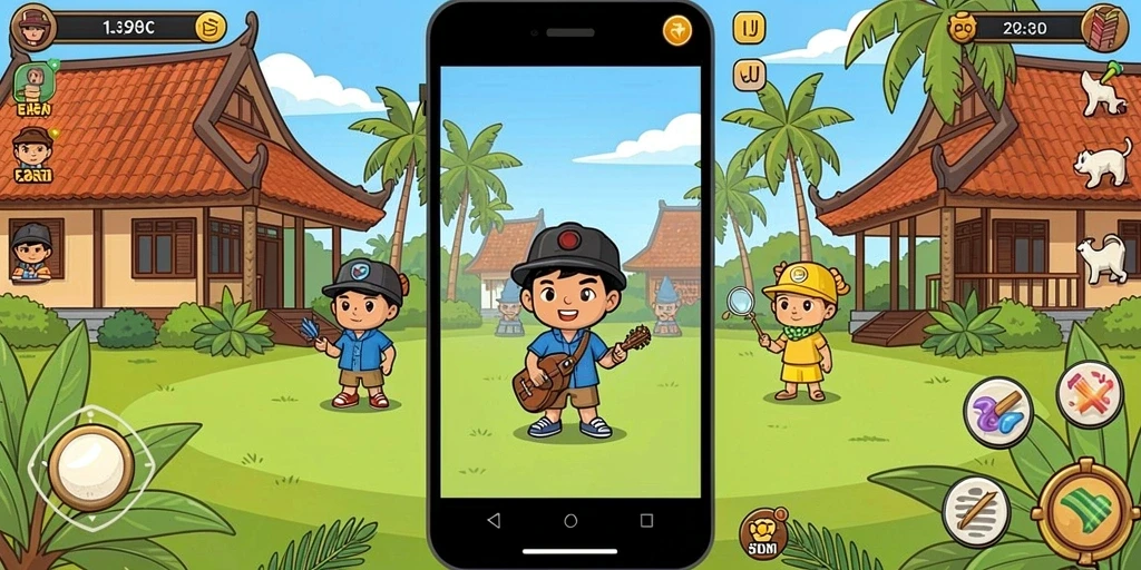 Screenshot menampilkan variasi permainan yang dihadirkan.