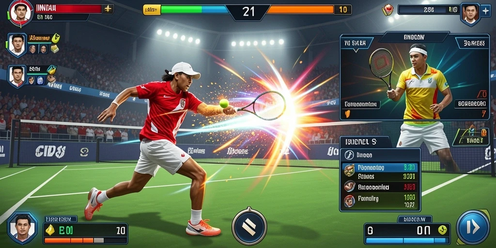 Screenshot dari mode permainan yang penuh aksi.