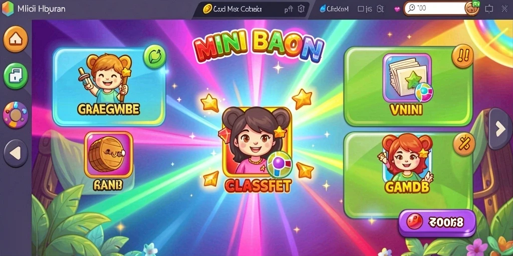 Menu utama yang mudah dinavigasi dan menarik.
